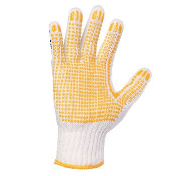 星工（XINGGONG）点塑手套 点珠点胶防滑耐磨劳保手套 透气防滑塑料针织线手套 6付